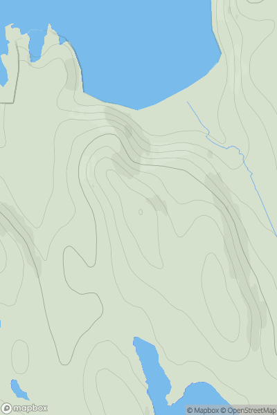 Thumbnail image for Beinn Bheag [Lewis and Nearby Islands] [NB213447] showing contour plot for surrounding peak